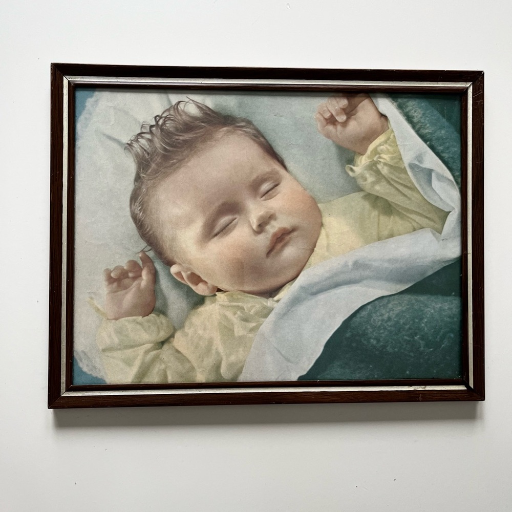 Vintage Framed Baby Picture